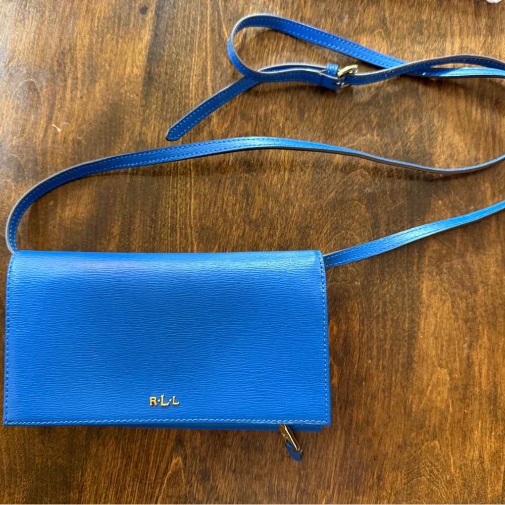 Ralph Lauren Blue Crossbody Bag Newbury Kaelyn